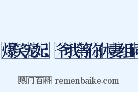 爆笑宠妃：爷我等你休妻组词是什么意思的图片